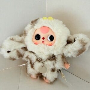 BB3 Baby Three Cats and Dogs Plush Series Blind Box - Sesame Paste Dog